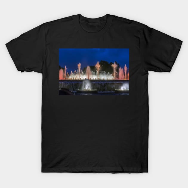 Colorful performance of Magic Fountain T-Shirt by lena-maximova